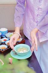 Áo bà ba lụa tơ tằm Phượng Loan - Tím