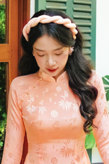 Mấn Gấm Khuê Gia Hai Sợi Phối Dây Hạt Ngọc