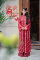 Quần lụa tơ tằm Đăng Chi - Đỏ đô phúc thọ