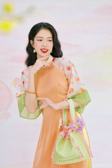 Áo dài Phương Hoa Xuân - Cam ngọt hoa cam