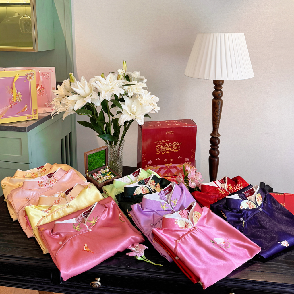 Áo dài tay chẽn Ỷ Xuân Phong - Xanh cốm