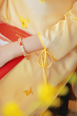 Áo dài cách tân Xuân Y - Thị vàng mai nở