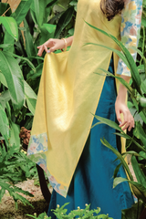 Quần linen Trúc Chi có túi - Xanh cerulean