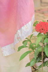 Áo dài linen Thanh Hồng cổ đứng