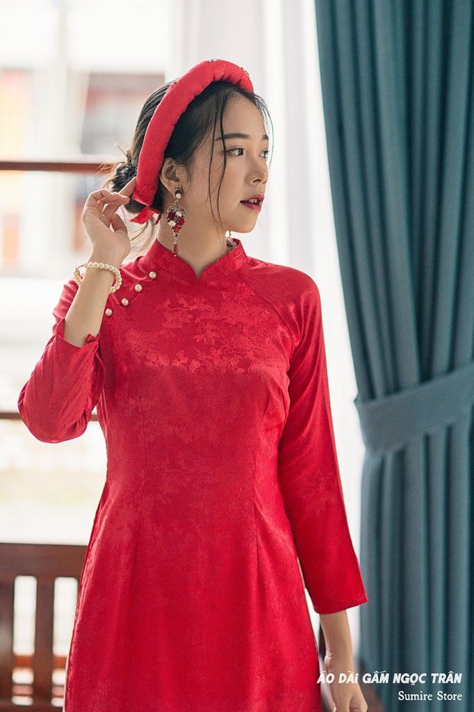 Mấn Tằm Nhung Một Sợi Đính Hạt