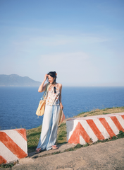 Áo yếm linen Hồng trà - Trăm hoa