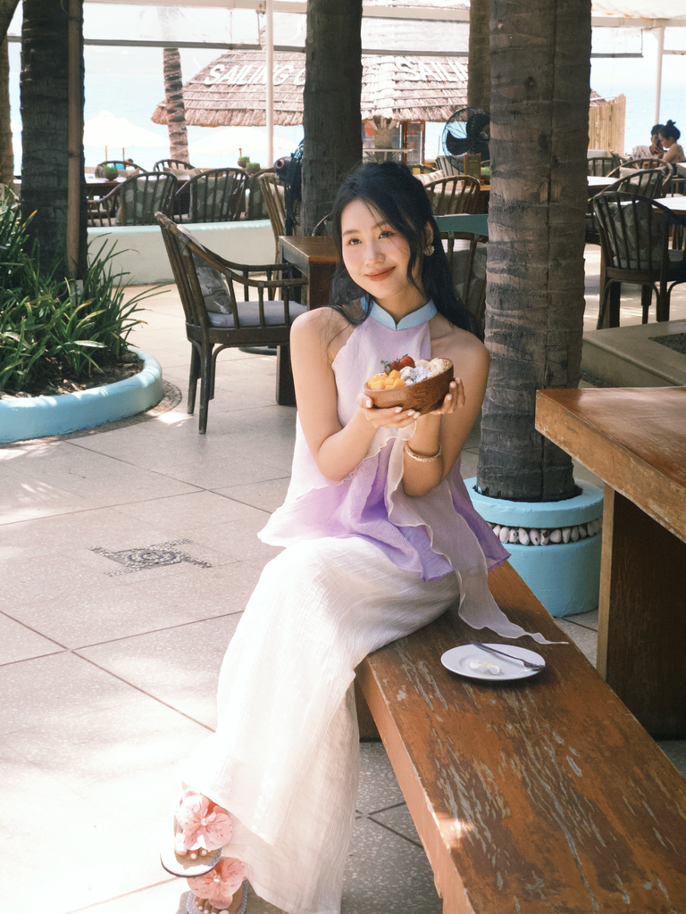 Quần tơ Thạch thủy tinh - Thạch dừa