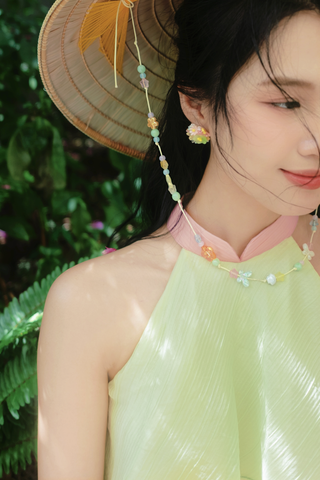Áo yếm tơ Nước ép trái cây - Dưa gang