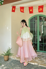 Chân váy tơ Thạch sương mai - Thạch ổi