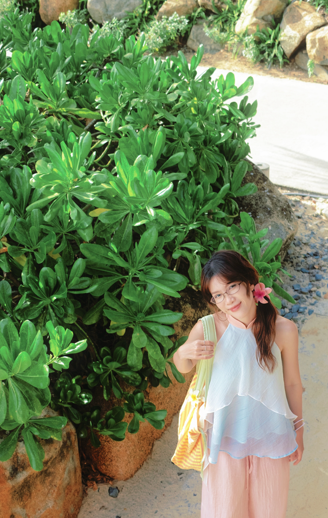 Áo yếm tơ Nước ép trái cây - Mây đào