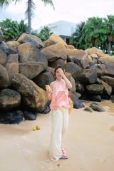 Áo yếm tơ Nước ép trái cây - Thạch dâu