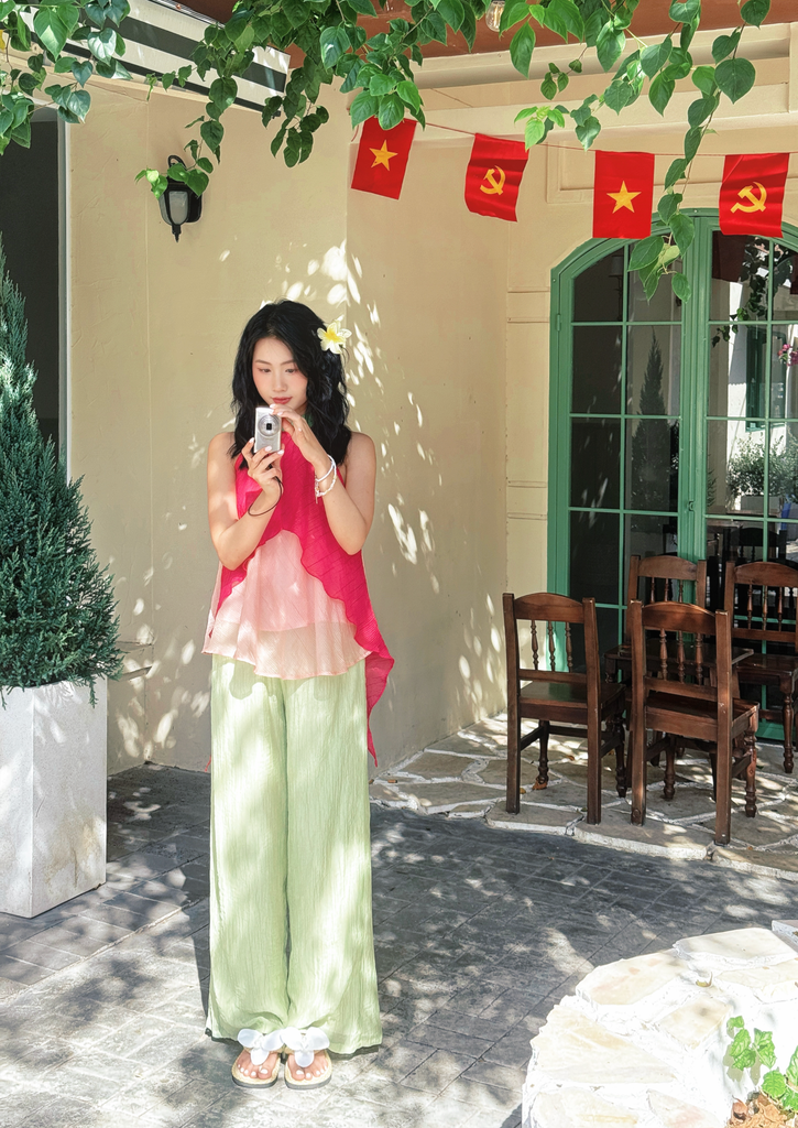 Quần tơ Thạch thủy tinh - Thạch trà