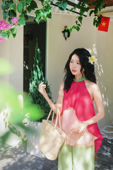 Áo yếm tơ Nước ép trái cây - Thanh long