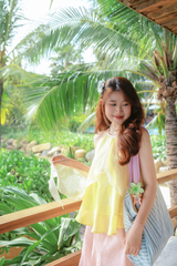 Áo yếm tơ nhũ Trà lụa - Lê ngọt