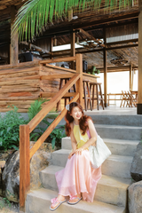 Chân váy tơ Thạch sương mai - Thạch ổi