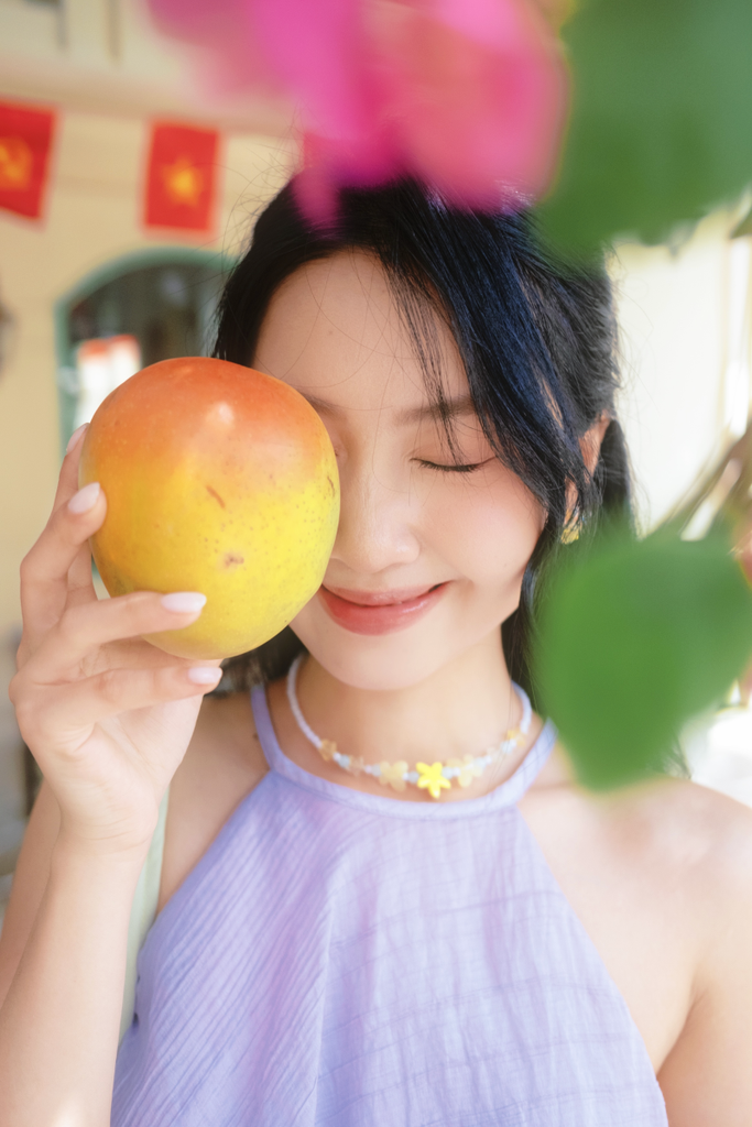 Áo yếm tơ nhũ Trà lụa - Thạch nho