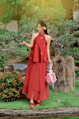 Áo yếm cổ đứng Xuân Thời - Đỏ