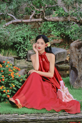 Chân váy tơ Xuân Thời - Đỏ