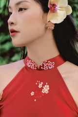 Áo yếm cổ đứng Xuân Thời - Đỏ