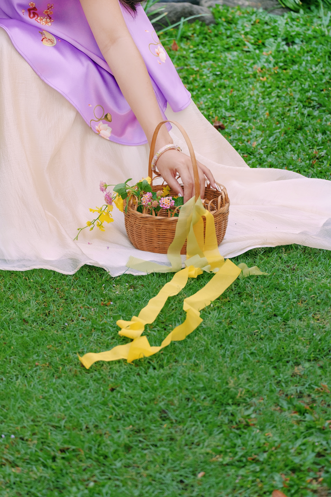 Áo yếm cổ đứng Xuân Thời - Tím