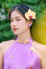 Áo yếm cổ đứng Xuân Thời - Tím