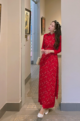 Áo dài Truyền thống Hoa Xuân