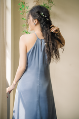 Đầm cổ yếm Sơn Trà - Xanh đá