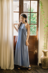 Đầm cổ yếm Sơn Trà - Xanh đá