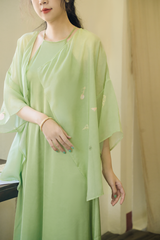 Áo khoác Hoa Thanh - Xanh cốm