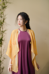 Đầm cổ yếm Sơn Trà - Tím