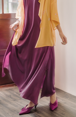 Đầm cổ yếm Sơn Trà - Tím