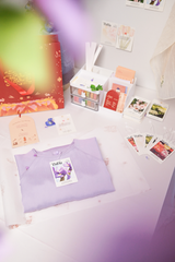 Áo dài Dáng suôn cổ tròn Thi Hạ - Tím nhạt