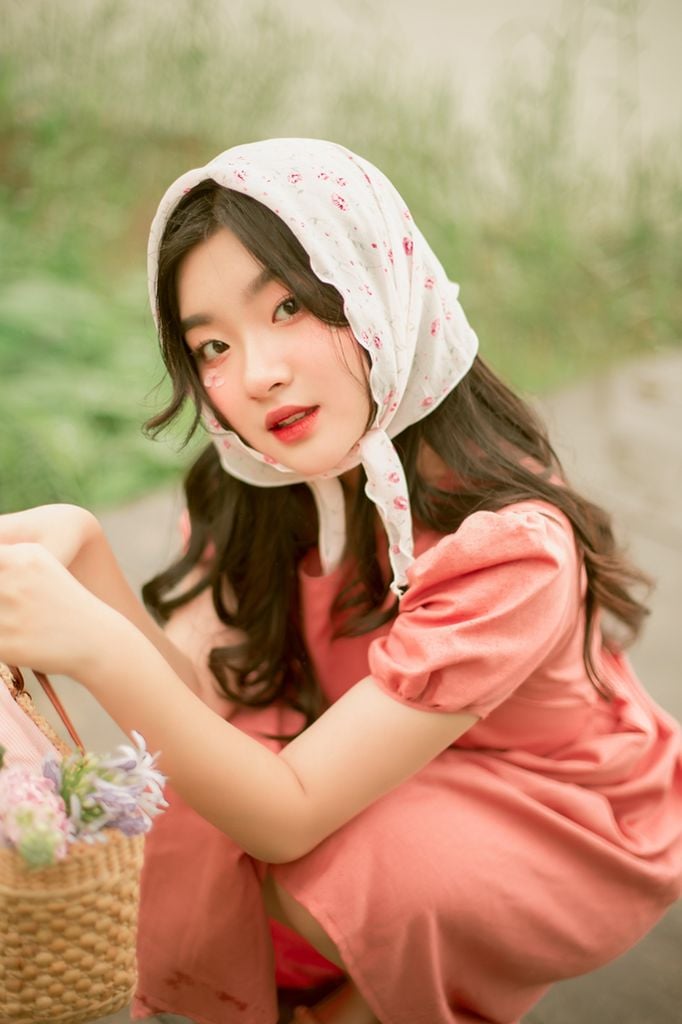 Đầm linen Du Dương - Hồng