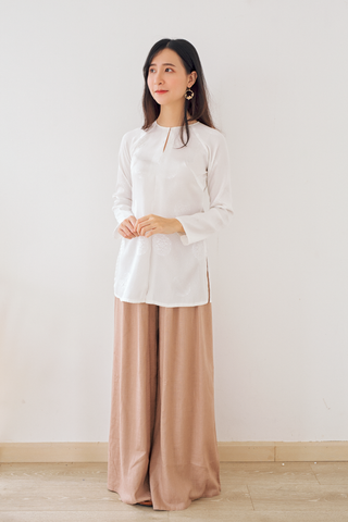 Quần linen Trúc Chi - Nâu khaki