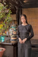 Quần linen Trúc Chi - Đen