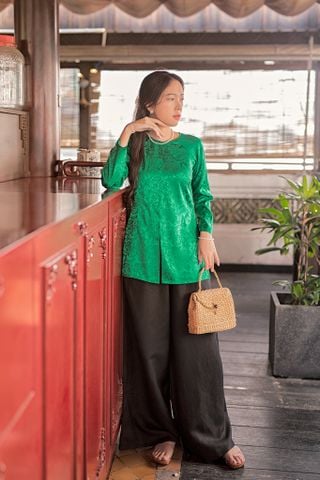 Quần linen Trúc Chi - Đen