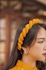 Áo dài Dáng xưa Yên Xuân - Vàng