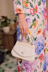 Vòng tay ngọc trai nước ngọt phối đá xanh