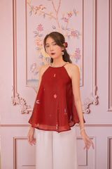 Áo yếm organza Diên Phúc - Đỏ