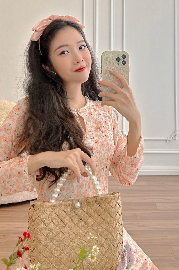 Cài tóc Organza nơ