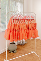 Áo yếm xòe organza Nhạc Hoa - Cam