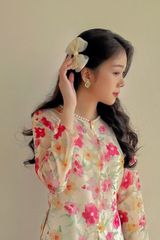 Hoa tai D1916 Đá vuông xanh lá retro