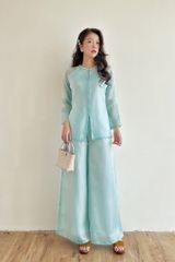 Áo bà ba Cách tân Út Xinh - Xanh biển