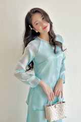 Áo bà ba Cách tân Út Xinh - Xanh biển