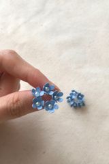 Hoa tai D1902 Chùm hoa xanh biển