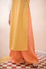 Quần linen Trúc Chi - Cam đất