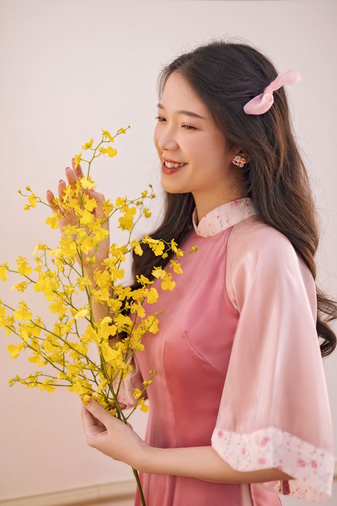 Hoa tai DN135 Đất nung hoa ngũ sắc