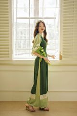 Áo dài Bách Hoa Xuân - Xanh lá