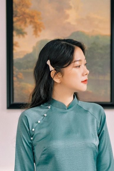 Kẹp tóc nơ ngọc trai