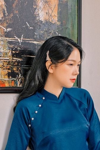 Kẹp tóc nơ ngọc trai